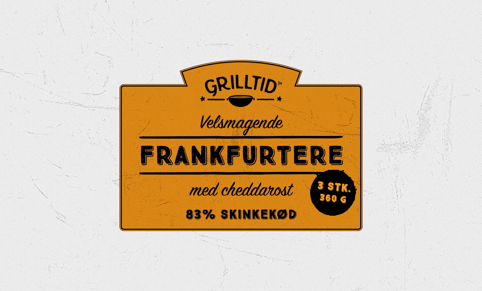 emballagedesign Grilltid label