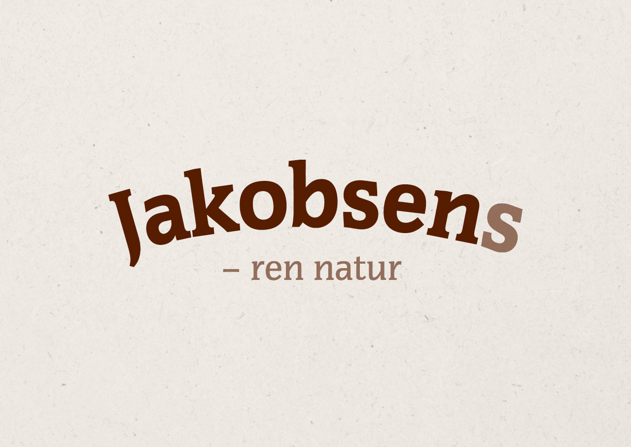 Visuel identitet Jakobsens logo