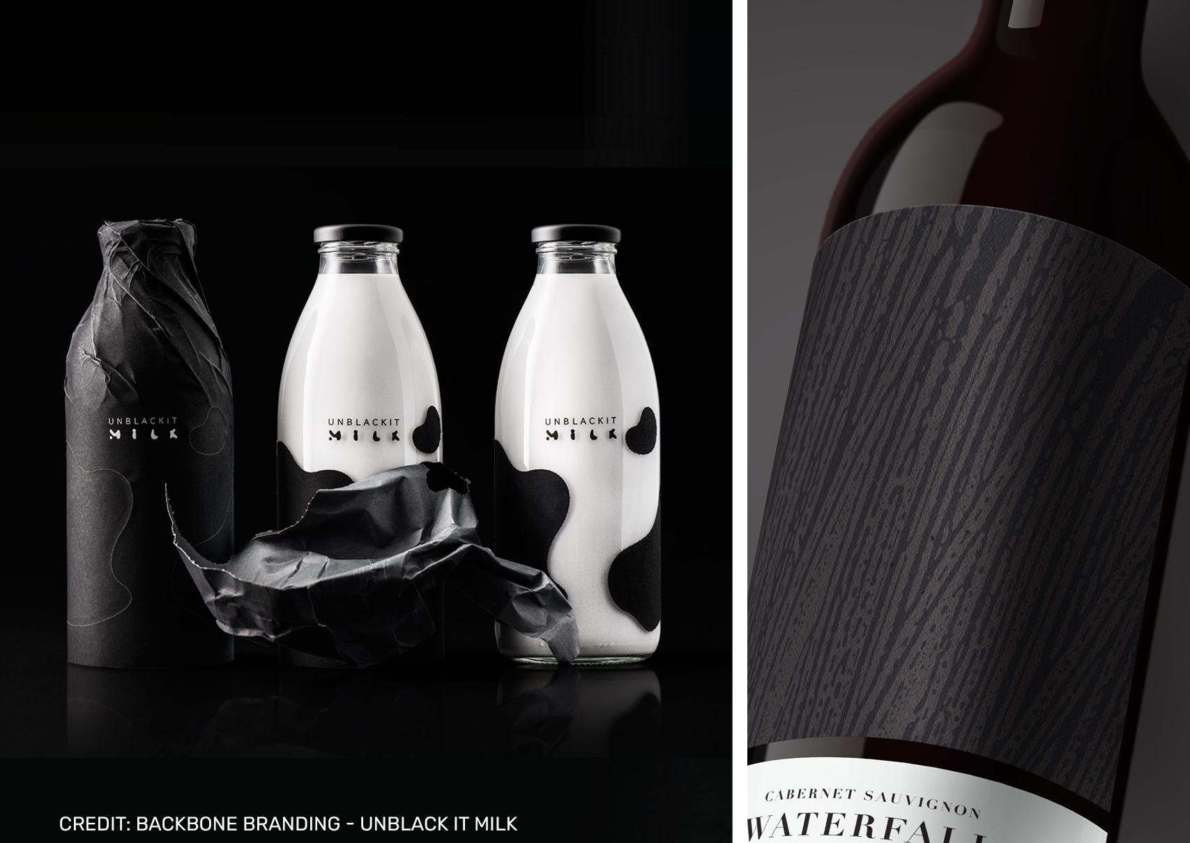 Sort og hvid emballagedesign - design - Cameleon Creatives A/S