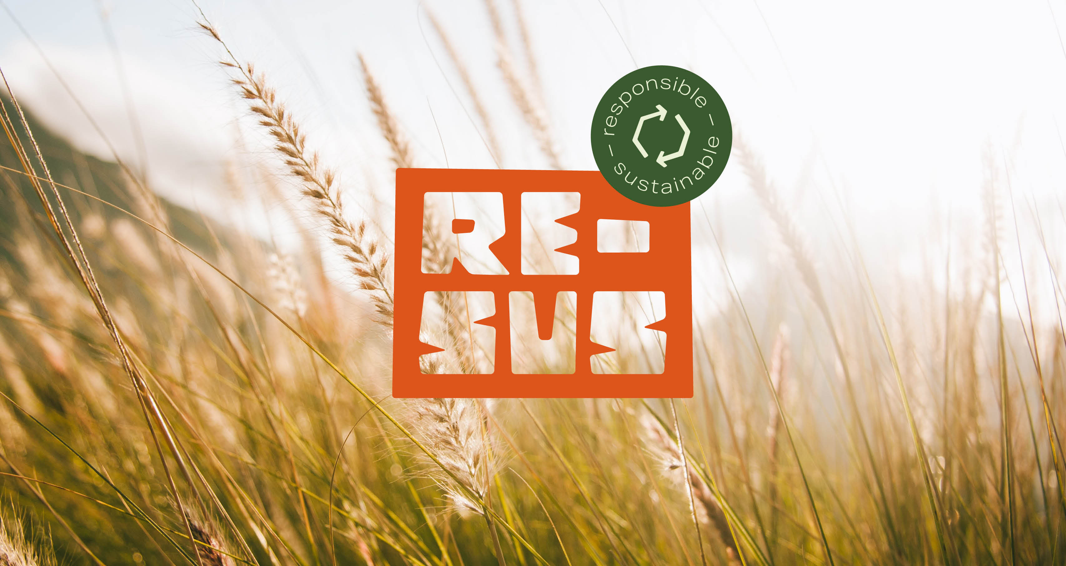 RESUS FOOD - Cameleon Creatives - Visuel identitet - Orange logo med sticker