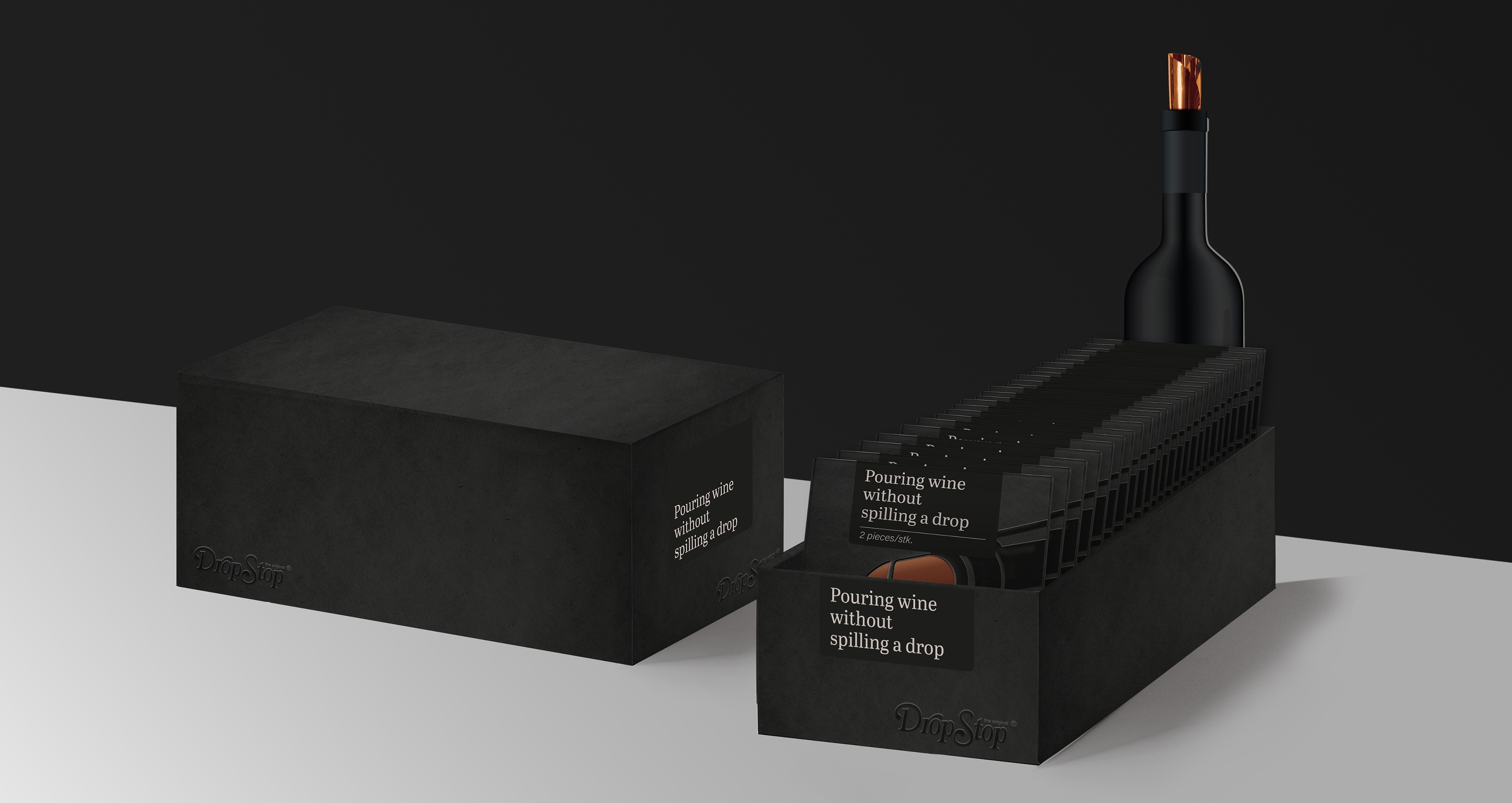 Dropstop kasse - emballagedesign - Cameleon Creatives A/S