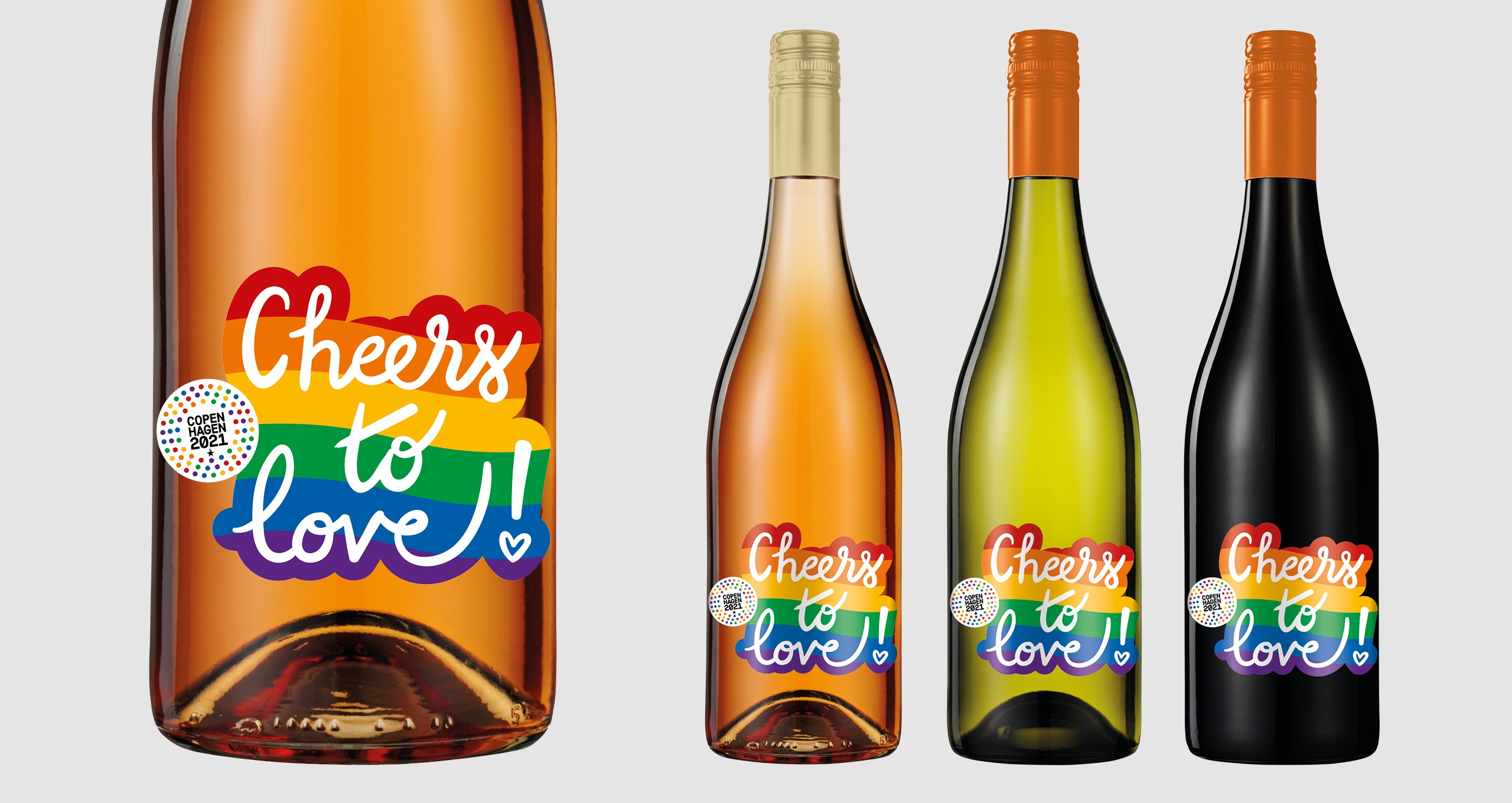 WorldPride vin - emballagedesign - Cameleon Creatives A/S