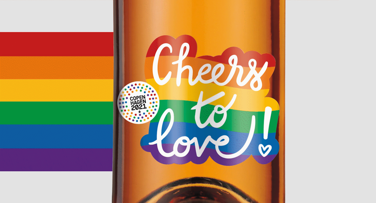 Cheers to love - WorldPride vin - Emballagedesign-Cameleon Creatives A/S