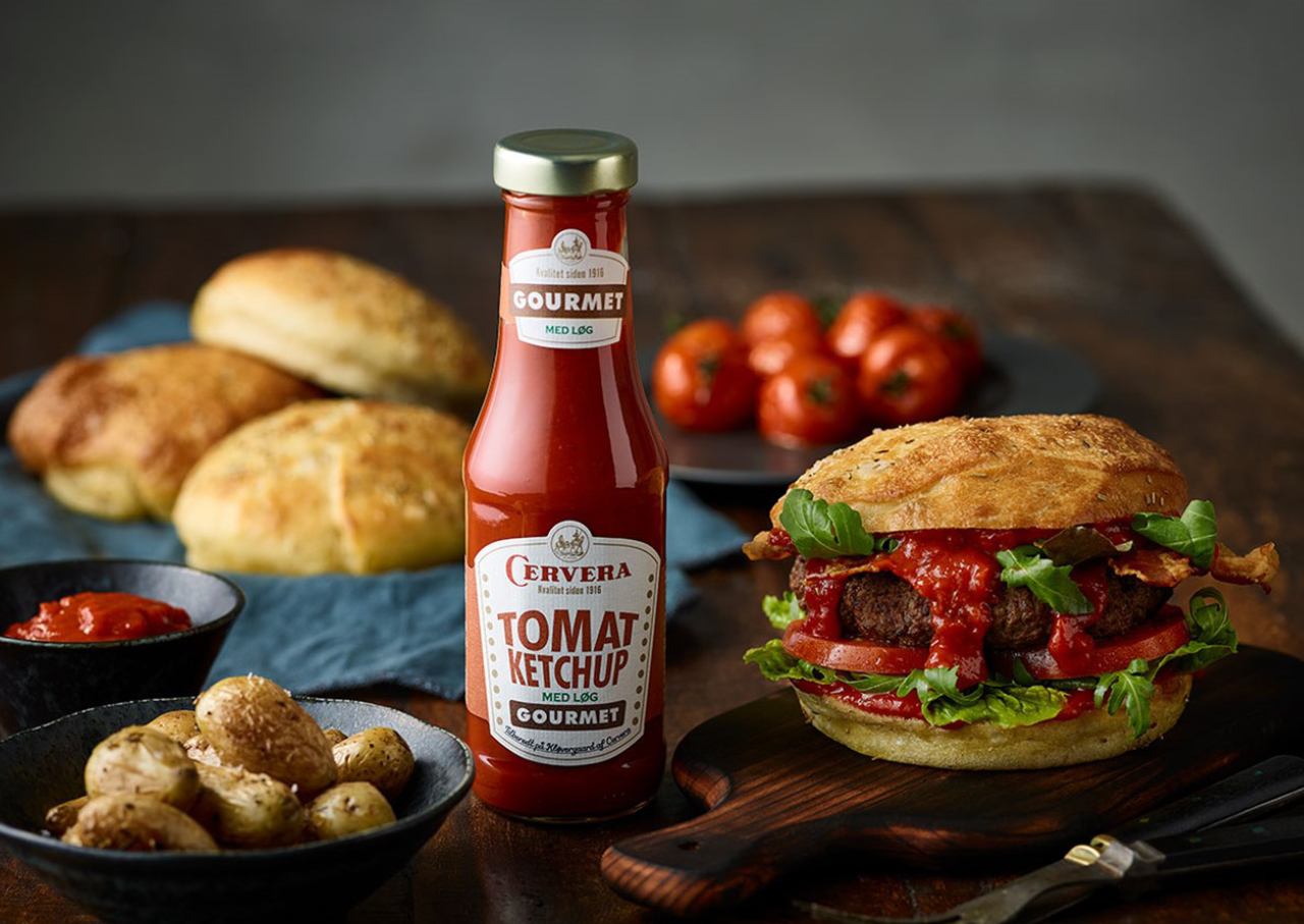 Cervera sauce-serie - Ketchup til burger - Cameleon Creatives