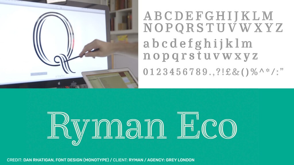 Emballagedesign - Fontdesign - Ryman Eco - Cameleon Creatives - Trends